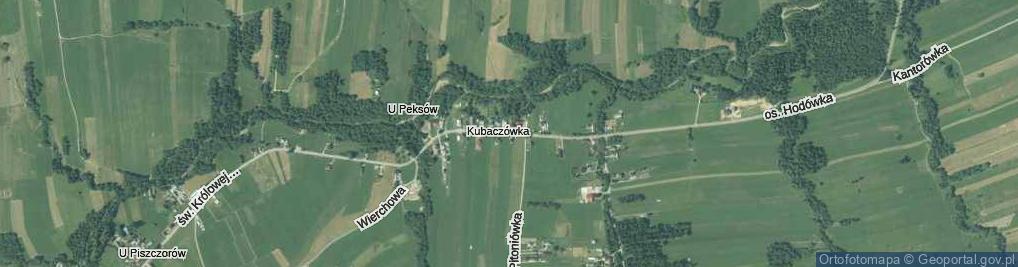 Zdjęcie satelitarne Osiedle Kubackówka os.